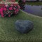 Decorative Outdoor Weather-Resistant Artistic Artificial Faux Stone Rock, Garden Patio Granite Grey Fiberglass Stone